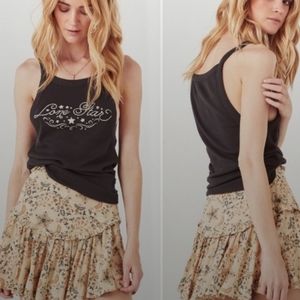Lovestitch Black Graphic Racerback Tank